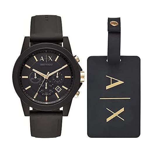 Armani Exchange Men's Chronograph Dress Watch With Leather, Steel or Silicone Band