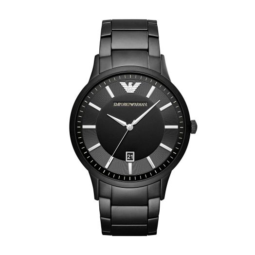 Emporio Armani Men's Stainless Steel Dress Watch with Quartz Movement
