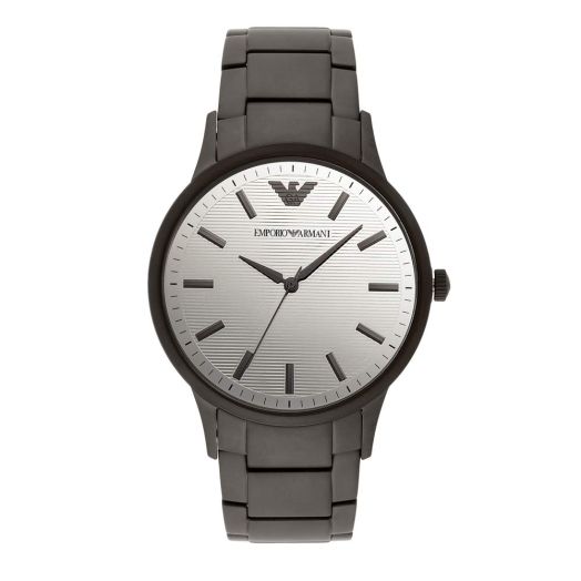 Emporio Armani Men's Three-Hand Black-Tone Stainless Steel Watch AR11259