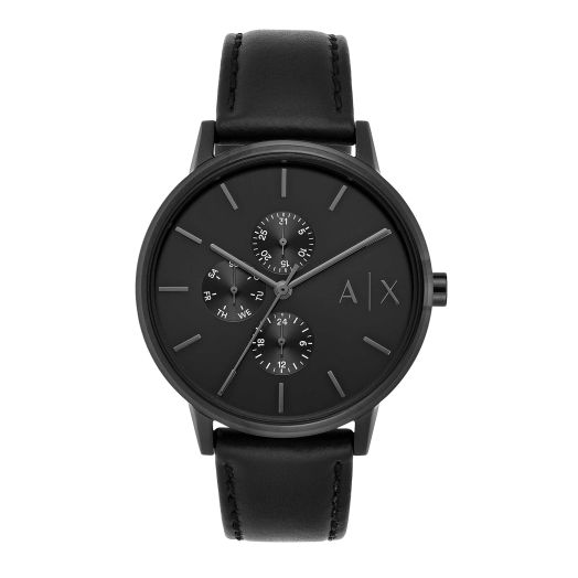 A|X Armani Exchange Multifunction Watch for Men with Leather or Stainless Steel Band