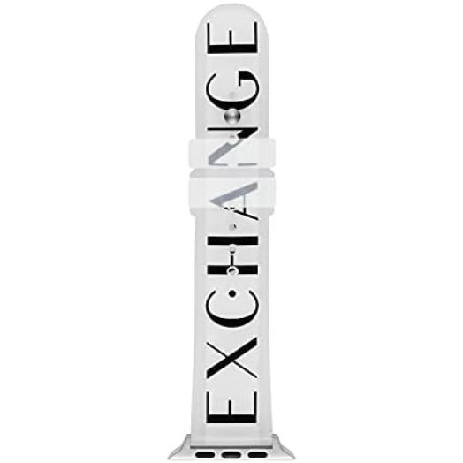 Armani Exchange Silicone Band for Apple Watch, 42 mm – 44 mm
