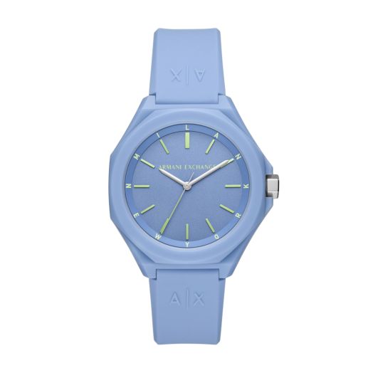 A|X Armani Exchange Women's Watch, Octagonal Three-Hand Watch for Women with Stainless Steel or Silicone Band