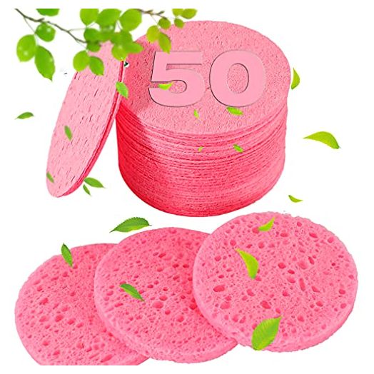 50-Count Compressed Facial Sponges