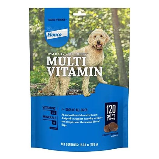 Daily Multi Vitamin Soft Chews for dogs, 120 soft chews