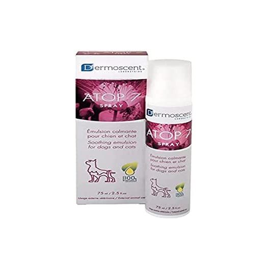 Dermoscent ATOP 7 Spray - No Rinse Skincare for Dogs & Cats - Soothing Hydrating Anti-Inflammatory for Itchy Skin Relief & Allergy-Prone Skin - 150 ml