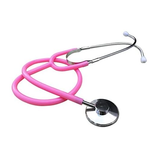 MorTime Dual Head Stethoscope, Real Working Stethoscope for Kids Cosplay, Educational Equipment, Pink (1 pc)