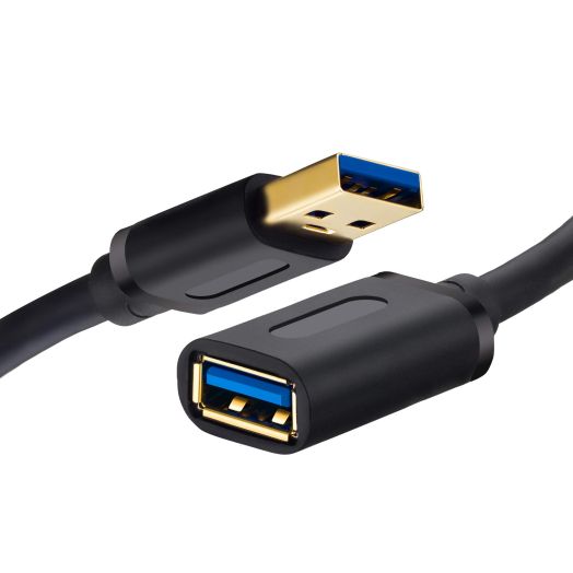 USB 3.0 Extension Cable 25Ft, USB 3.0 High Speed Extender Cord Type A Male to A Female for Playstation, Xbox, USB Flash Drive, Hard Drive, Card Reader,Scanner,Printer,Keyboard (25Ft)