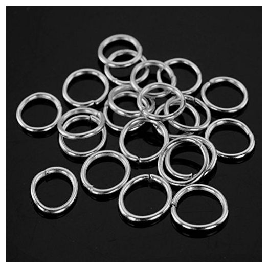 80 Pieces Hair Clip Rings Decorations, Braid Hair Loop Headband Accessories (Silver)