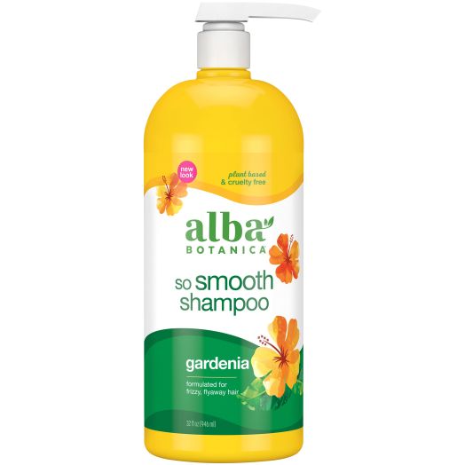 Alba Botanica So Smooth Gardenia Hawaiian Shampoo, Anti-Frizz, 32 fl oz