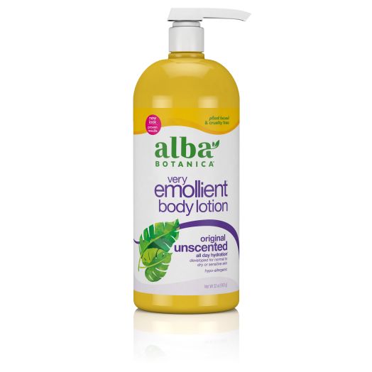 Alba Botanica Very Emollient Body Lotion, Original, Unscented, 32 oz