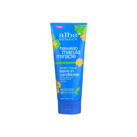 Alba Botanica Hawaiian Marula Miracle Therapy Moisture Leave-In Conditioner, 7 Oz