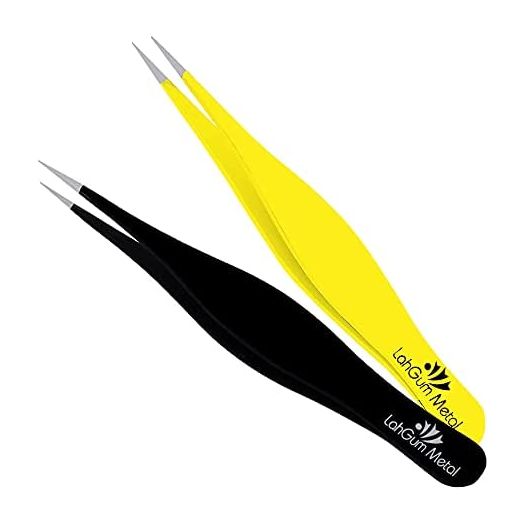 Super Sharp Pointed Tweezers Precision Fine Point Tip Ingrown Hair Tweezers Kit Pointed Tweezers for Women