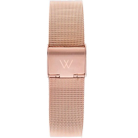 Wristology Rose Gold Metal Mesh 20mm Watch Band - Quick Release Milanese Stainless Steel Easy Change Mens Womens Strap