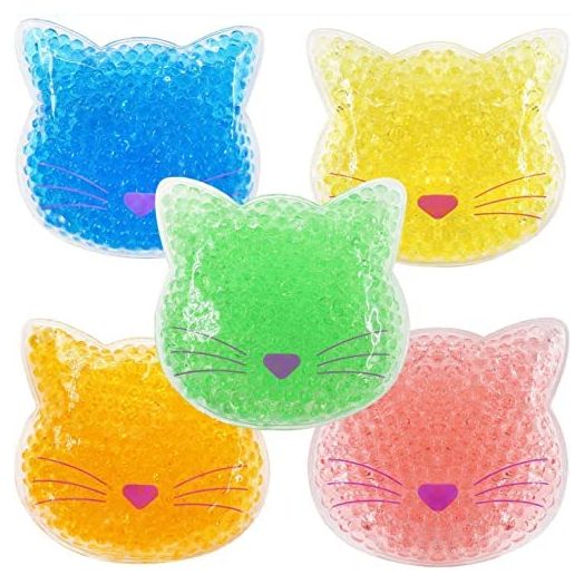 Kids Reusable Ice Pack, Boo Boo Ice Pack, Stress Relief Bag, Cute Children Gel Ice Pack for Kids Injuries, Breastfeeding, Wisdom Teeth, Pain Relief, Kids Fever, Headaches(5 PCS)
