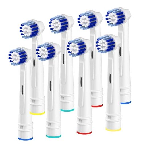 Replacement Toothbrush Heads Compatible with Oral B Braun,8 Pack Professional Electric Toothbrush Heads Brush Heads Refill for Oral-B 7000/Pro 1000/9600/ 500/3000/8000