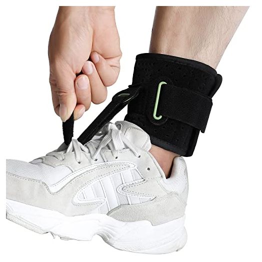 Adjustable Drop Foot Brace Foot Up Afo Brace Unisex Fits for Right /Left Foot Orthosis Ankle Brace Support