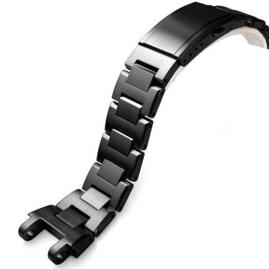 Replacement Metal Watch Band Bracelet Compatible With Casio For G-shock MTG-B1000 MTGB1000 316 Stainless Steel Strap Watch Modified Accessories (Black)