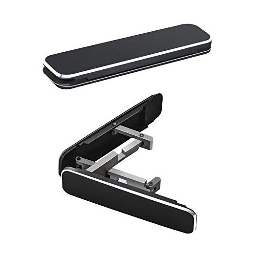 Phone Kickstand,Multi-Angle Aluminum Cell Phone Kickstand Attachment(Adjustable Angle)(Vertical and Horizontal Stand) Black