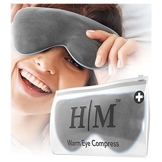 Microwave Activated Warm Eye Compress for Dry Eyes, Blepharitis & Stye Eye Treatment - Heated Eye Masks for Dry Eyes - Dry Eye Therapy Mask & Eye Compress Moist Heat Delivers Warm Compress for Eyes