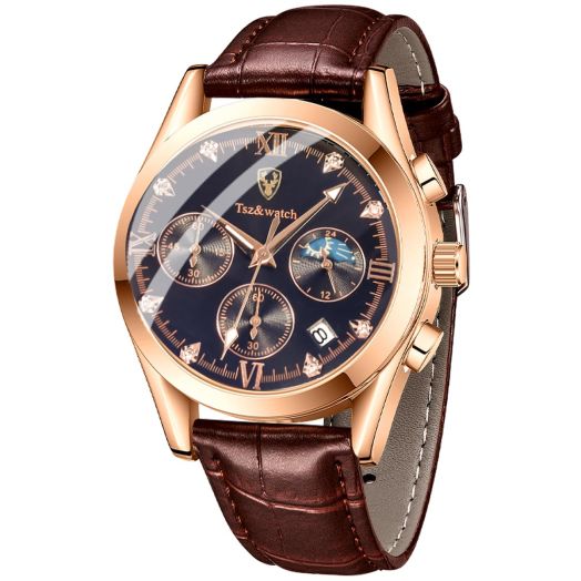 GUNAHAO Sophistication Defined: Men's Waterproof Chronograph Watches, Formal & Casual