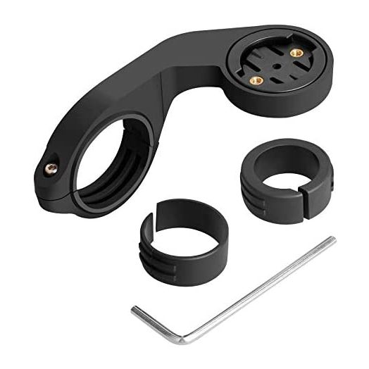 Out-Front Bike Mount Bicycle Extended Mount with Carbon Finish Compatible with Garmin Edge 200, 500, 510, 520, 800, 810, 530, 830 and Other Garmin Models