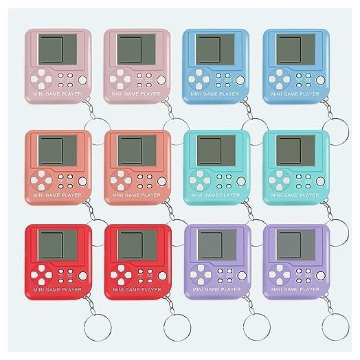 12Pcs Video Game Birthday Party Favors Keychains for Kids Video Game Party Favors Video Game Keychains