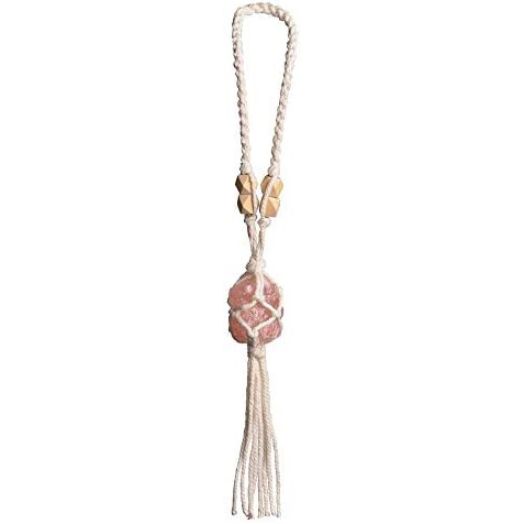 Crystal Window Car Hanging Ornaments Rose Quartz Healing Feng Shui Crystals Window Car Decorations Christmas Tree Hanging Ornaments Good Luck Home Decoration for Reiki Healing Good Luck Decorations