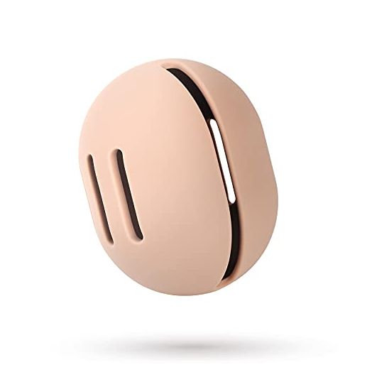 FERYES Makeup Sponge Holder, Shatterproof Eco-Friendly Silicone Beauty Make Up Blender Case for Travel, Khaki