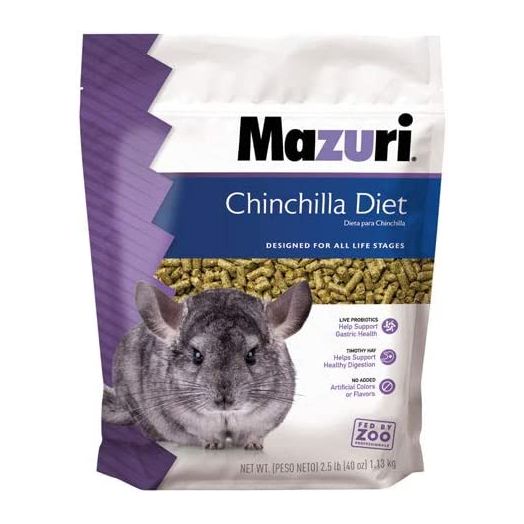Mazuri | Nutritionally Complete Chinchilla Food | 2.5 Pound (2.5 lb.)