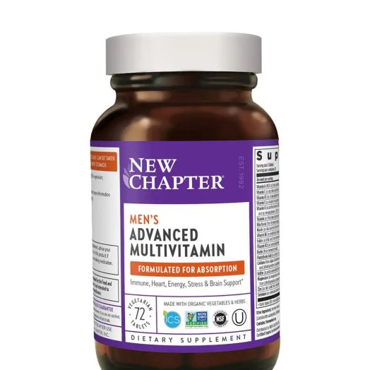 NewChapter Men's Advanced Multivitamin (formerly Every Man Multivitamin) - 72 Vegetarian Tablets