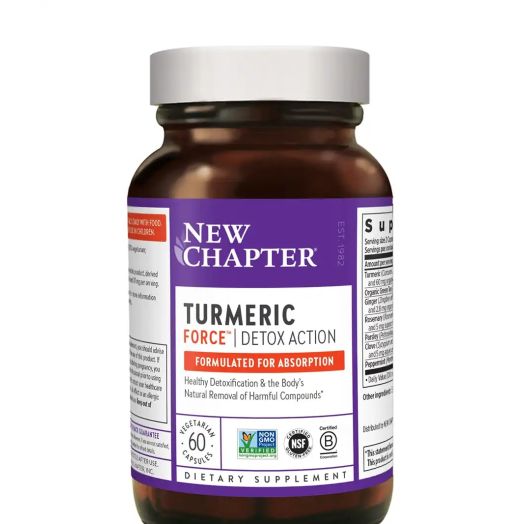 NewChapter Turmeric Force Detox Action - 60 Vegetarian Capsules