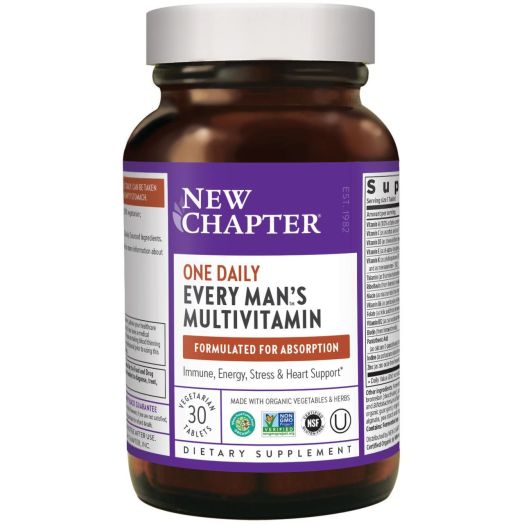 New Chapter Every Man's One Daily, Multivitamins for Men, 30 Ct