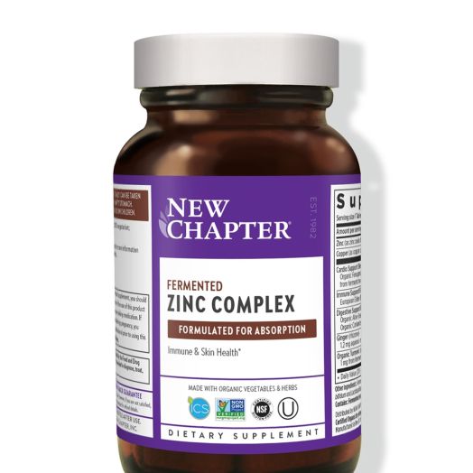 NewChapter Fermented Zinc Complex - 30 Vegetarian Tablets