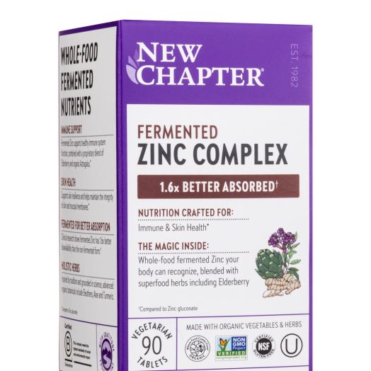 NewChapter Fermented Zinc Complex - 90 Tablets