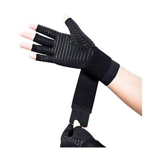 Dr.Welland Medical Arthritis Gloves with Strap, Hand Pain Relief