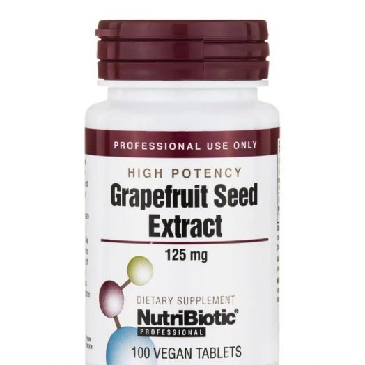 NutriBiotic Grapefruit Seed Extract (High Potency), 125 mg - 100 Vegan Tablets