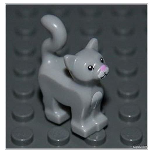 Lego Harry Potter x1 Light Gray Cat City Kitten Animal Girl Boy Minifigure NEW