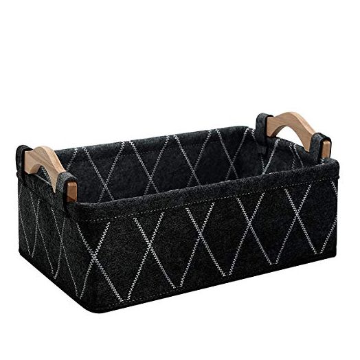 Small Baskets Collapsible Storage Bin Fabric Organizer for Shelves Underwear Socks Bra Towel Toiletry Baby Products Empty Gift Basket