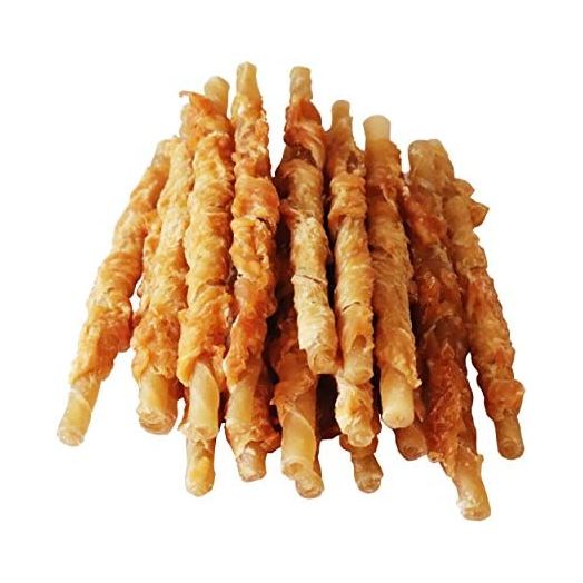 Pawant Chicken Wrapped Rawhides for Dogs Treats Puppy Training Snacks Sticks Dog Rawhide Chews All Natural Dog Treats 1lb