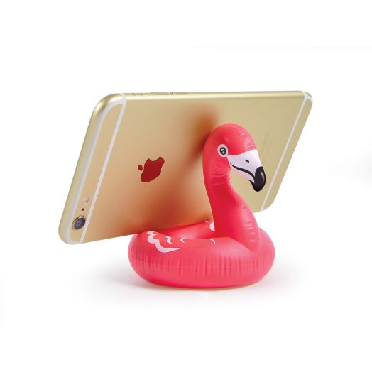 Genuine Fred FLOAT ON, Flamingo Phone Stand - Smartphone holder for desk - Cute home & office accessories - Compatible with Android/iPhone & More - Does NOT float - Fun stocking stuffer, Office gift