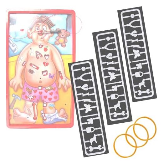 3 Sets-Operation Skill Game Pieces & Replacement Part(Operation Game Not Included)