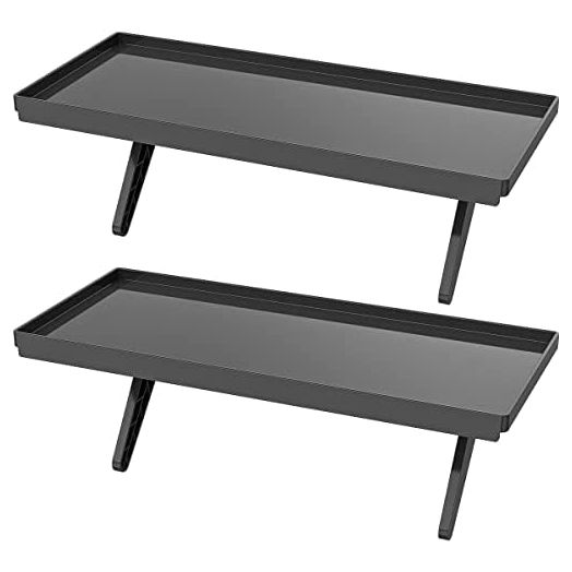 2 Pack Top Shelf TV Mounting Bracket 12 Inch Flat Panel Mount for Streaming Devices, Media Boxes, Speakers and Home Decor