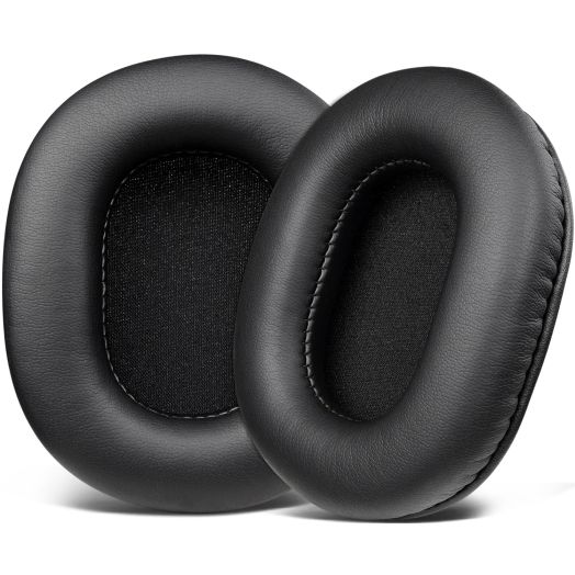 SOULWIT Earpads Replacement for Sony MDR-7506 MDR-V6 MDR-V7 MDR-CD900ST Monitor Headphones, Ear Pads Cushions with Softer High-Density Foam - 7506 PL Black