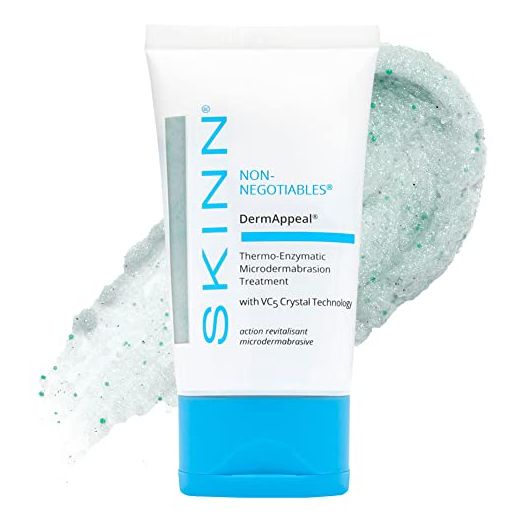 SKINN Skincare Dermappeal Microdermabrasion Treatment for Smoother & Brighter Skin, 2oz - Exfoliating Facial Scrub Removes Dead Skin and Smooths Wrinkles & Fine Lines for Flawless & Glowing Skin