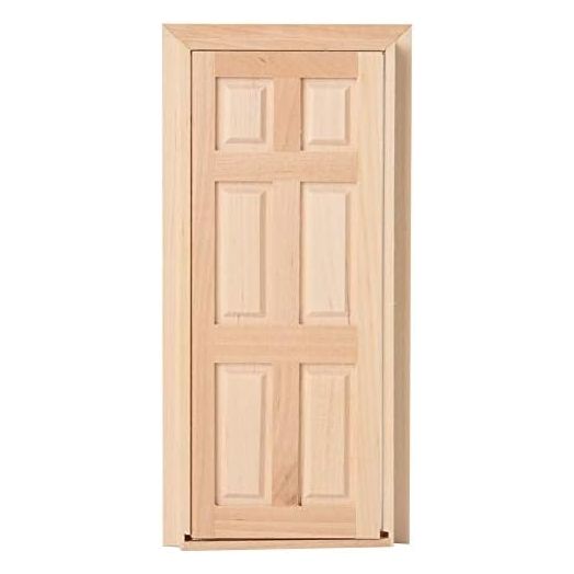 Mini Dollhouse Door, Decorative Wooden 1:12 Dollhouse Door Miniature for Children Day Gift for Birthday Gift
