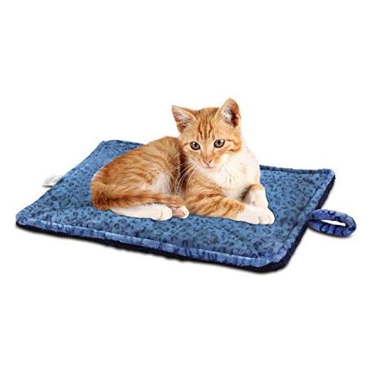 Marunda Self-Warming Cat Bed ,Super Soft Dog Bed Crate Bed Blanket, Self Heating Cat Pad, Thermal Cat and Dog Warming Bed Mat. (Self-Warming, S - 22" * 15")