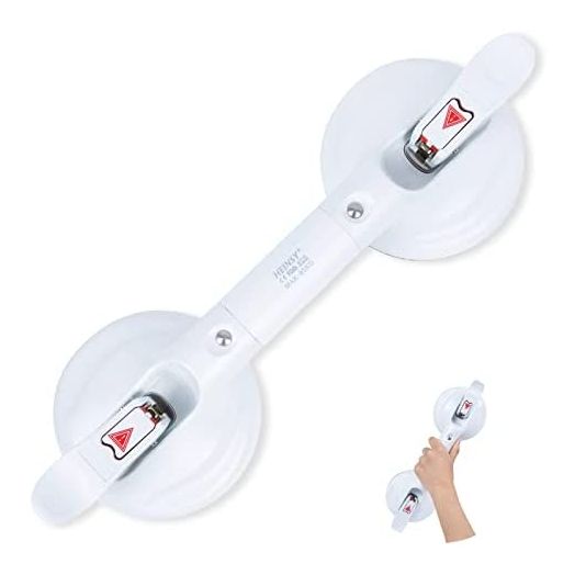 HEINSY Suction Grab Bar, Portable Shower Suction Handle Bar Suction Grip Bar Bathtub Handle with Strong