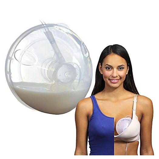 Freemie Hands-Free and Discreet Breast Milk Collection Cup Set | Pump with Your Clothes On Anywhere, Anytime | Sizes 25mm and 28mm Flanges Included | Each Cup Holds Up to 8oz | Pump Not Included