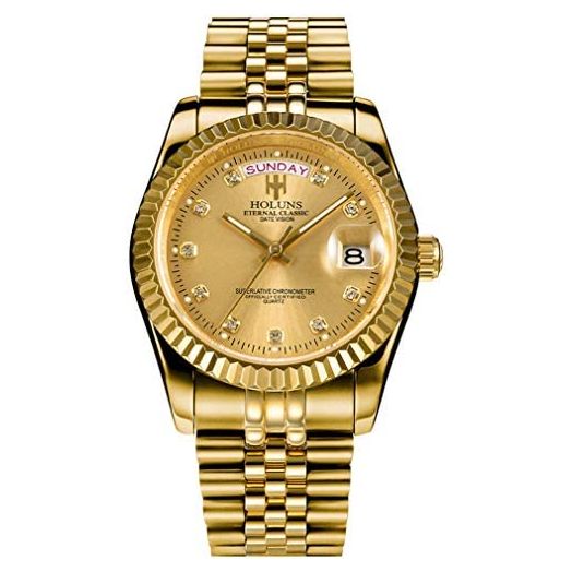 Men's Quartz Watch with Calendar Analog Display Wristwatch