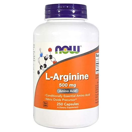 Now Foods L-Arginine (500mg), 250 ct (Pack of 2)